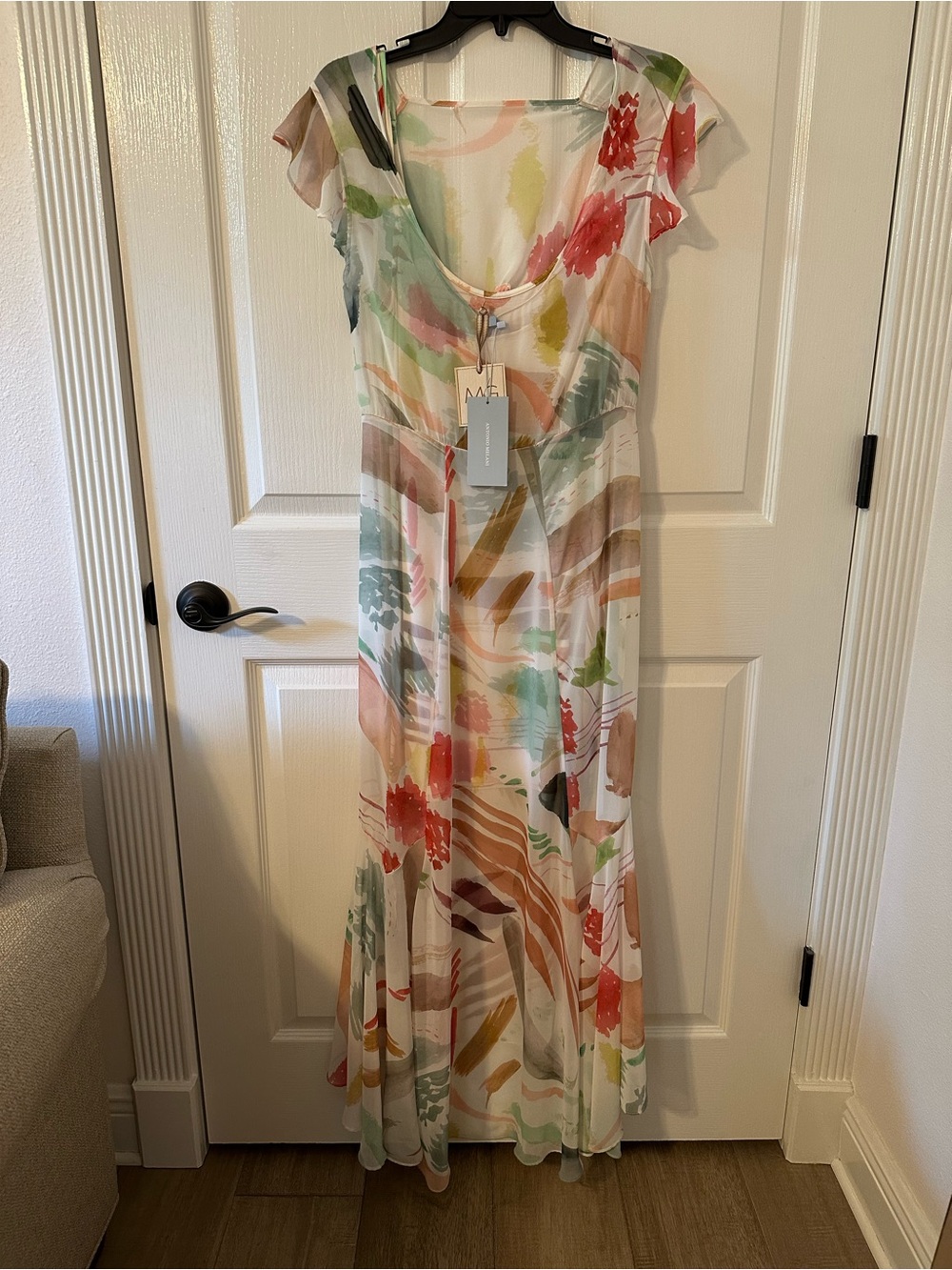 ANTONIO MELANI MG Multicolor Mal Paint Print Dress Originally $199 - Picture 6 of 9